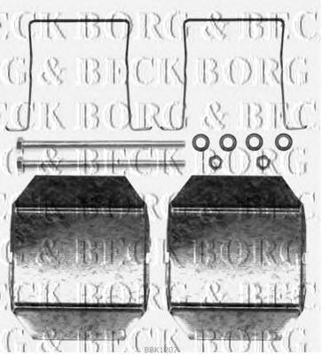 BORG & BECK bbk1207 -  Комплектующие, колодки дискового тормоза